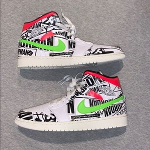 jordan 1 mid poolside men's shoe